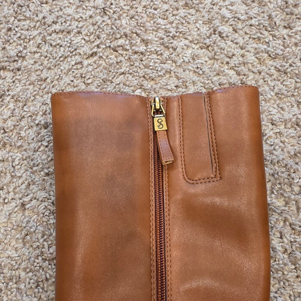 NWOB Sam & Libby Iris brown knee high boots sz 7.5 - Picture 4 of 9